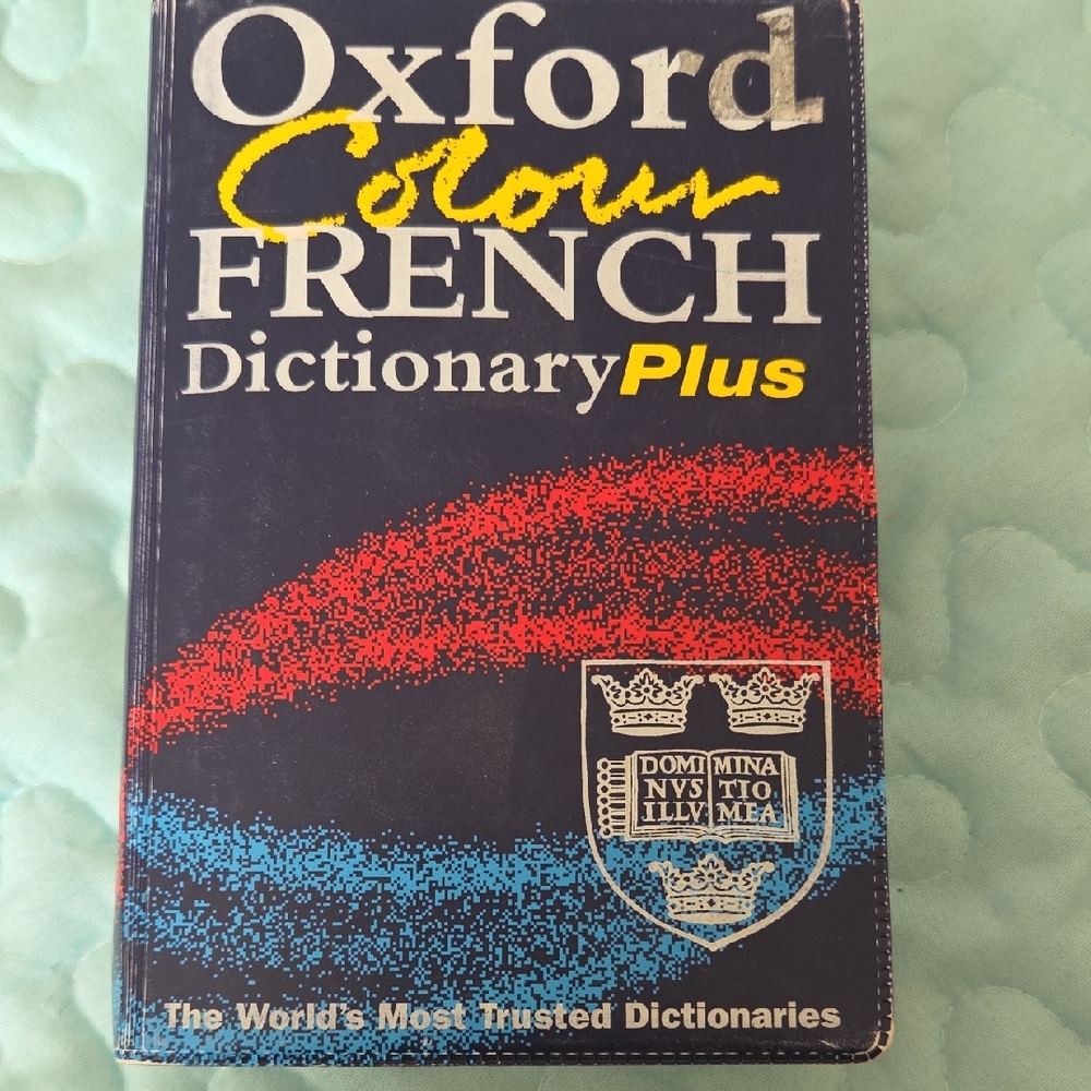 Oxford Colour French Dictionary Plus - Black Cover with Red & Blue Accent